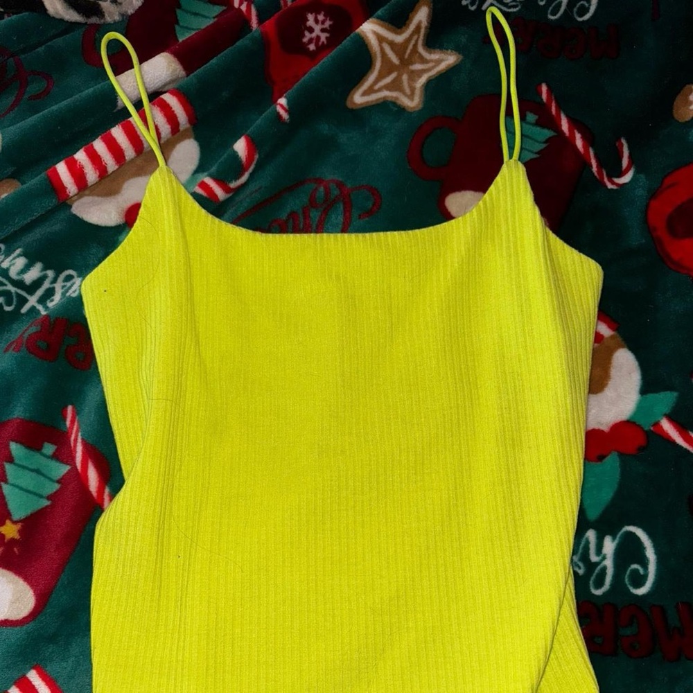 SHEIN Neon Yellow Camisole Top